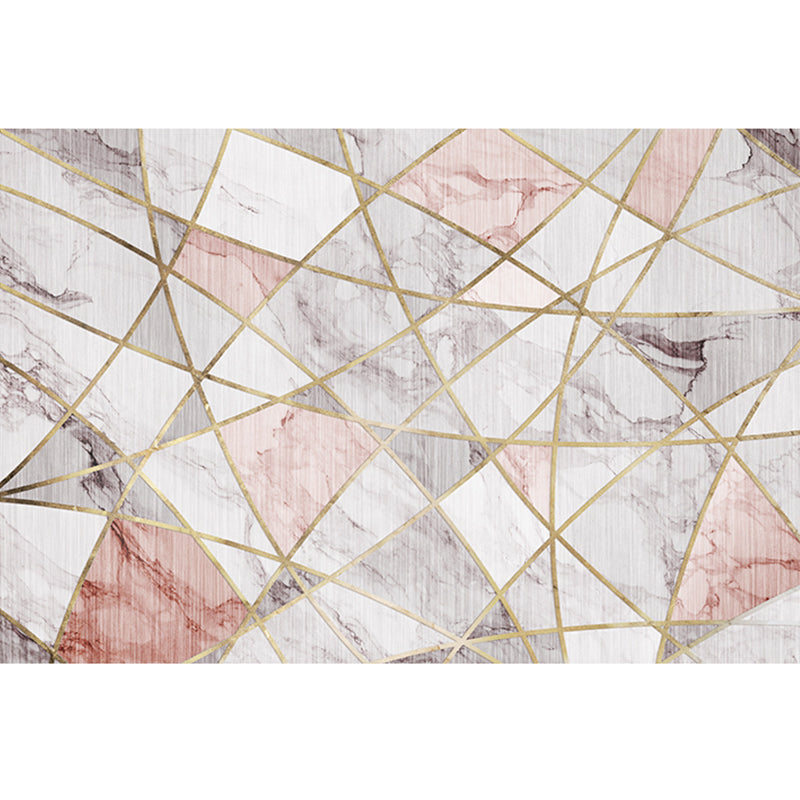 BowLift | Southwestern living room carpet Multicolored Color block Indoor carpet Polyester Non-slip carpet Stain resistant Flooring