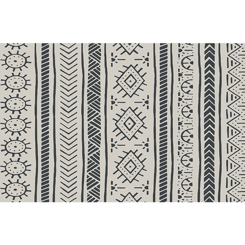 BowLift | Southwestern living room carpet Multicolored Color block Indoor carpet Polyester Non-slip carpet Stain resistant Flooring
