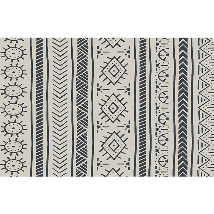 BowLift | Southwestern living room carpet Multicolored Color block Indoor carpet Polyester Non-slip carpet Stain resistant Flooring