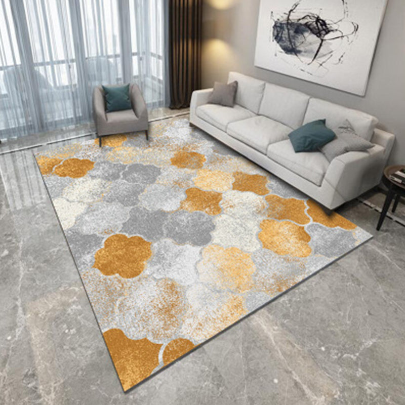 Nordic Living Room Rug Multicolored Geometric Printed Rug Polypropylene Easy Care Machine Washable Pet Friendly Rug | Bowlift