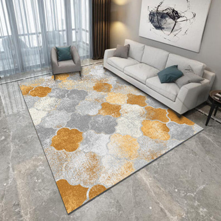 Nordic Living Room Rug Multicolored Geometric Printed Rug Polypropylene Easy Care Machine Washable Pet Friendly Rug | Bowlift