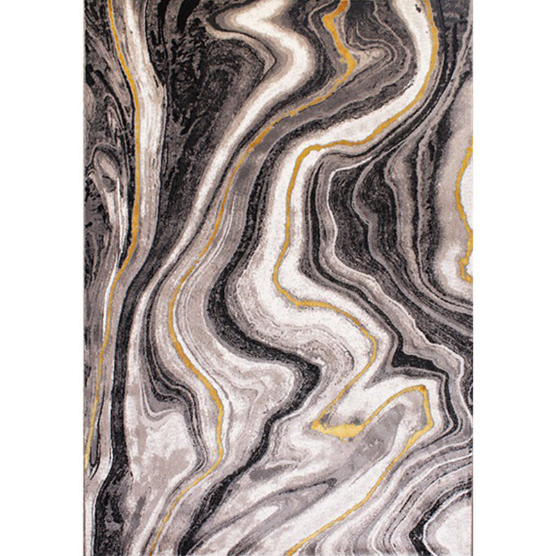 Camel Calming Rug Polypropylene Abstract Pattern Indoor Rug Non-Slip Backing Pet-Friendly Rug for Living Room | Bowlift