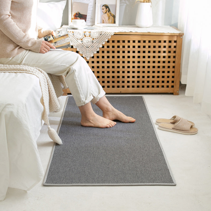 BowLift | Rustic Solid Color Rug Multi-Color Jute Indoor Rug Non-Slip Backing Pet Friendly Easy Care Area Group for Bedroom