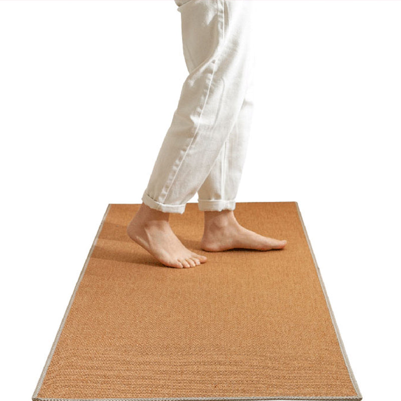 BowLift | Rustic Solid Color Rug Multi-Color Jute Indoor Rug Non-Slip Backing Pet Friendly Easy Care Area Group for Bedroom