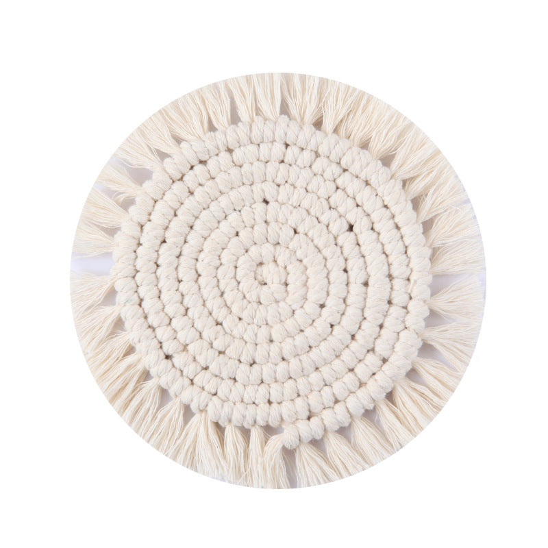 Decorative Round Macrame Trivet Bowlift