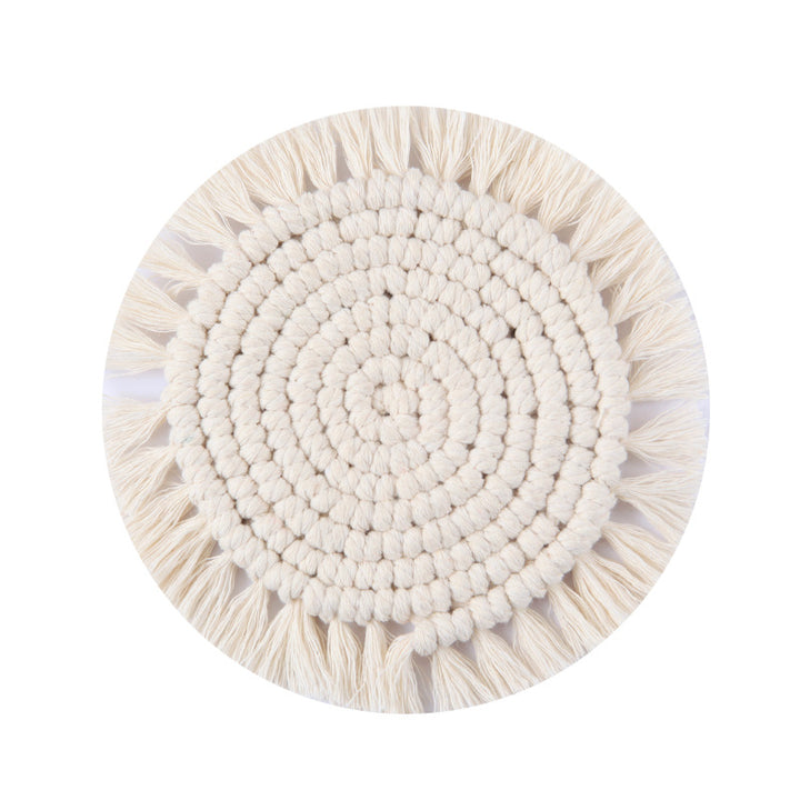 Decorative Round Macrame Trivet Bowlift