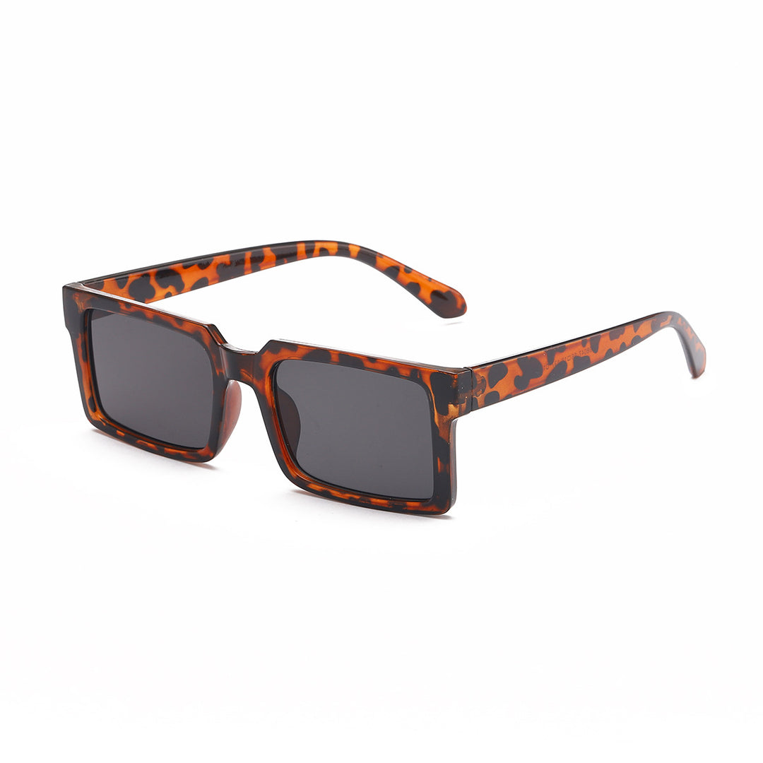 Women’s fashionable rectangular sunglasses with yellow lenses Bowlift