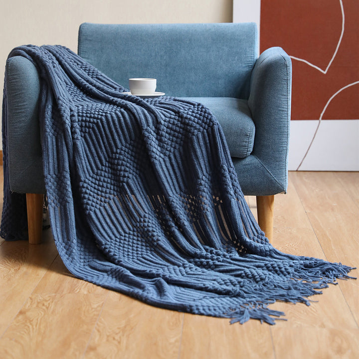 Cozy Textured Throw Blanket