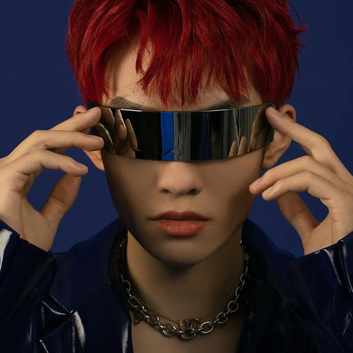 Women futuristic visor-like sunglasses Bowlift