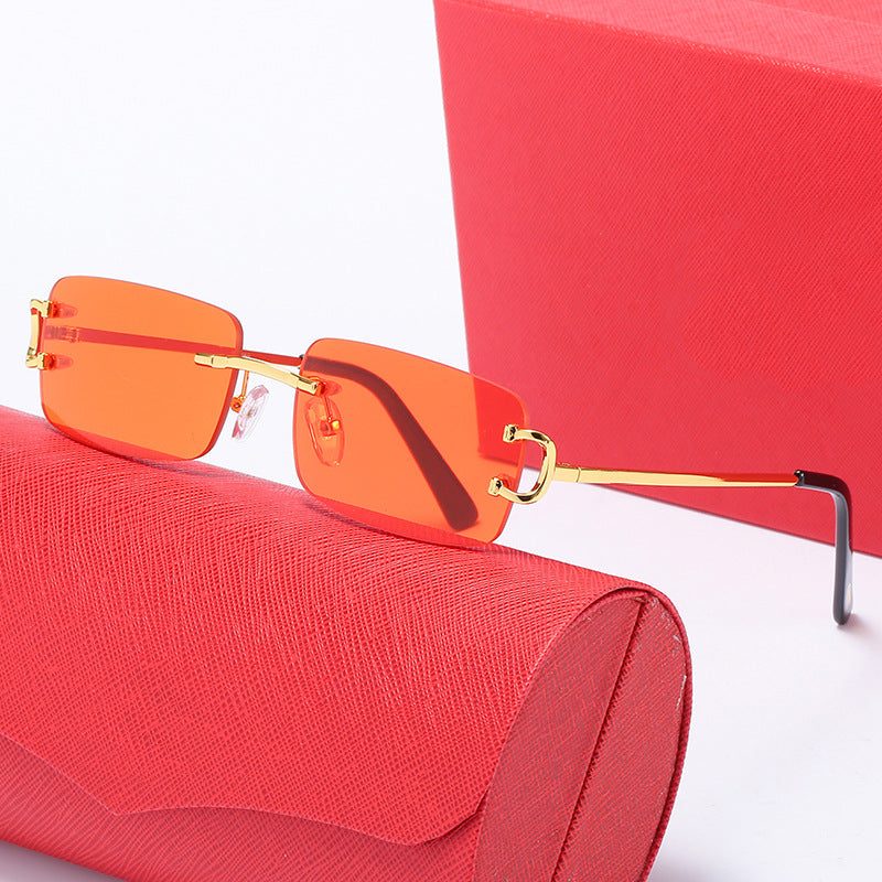 Women's elegant half-frame glasses with luxurious metal frame Bowlift