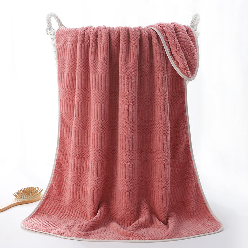 Ultra-Soft Microfiber Jacquard Bath Towel Bowlift