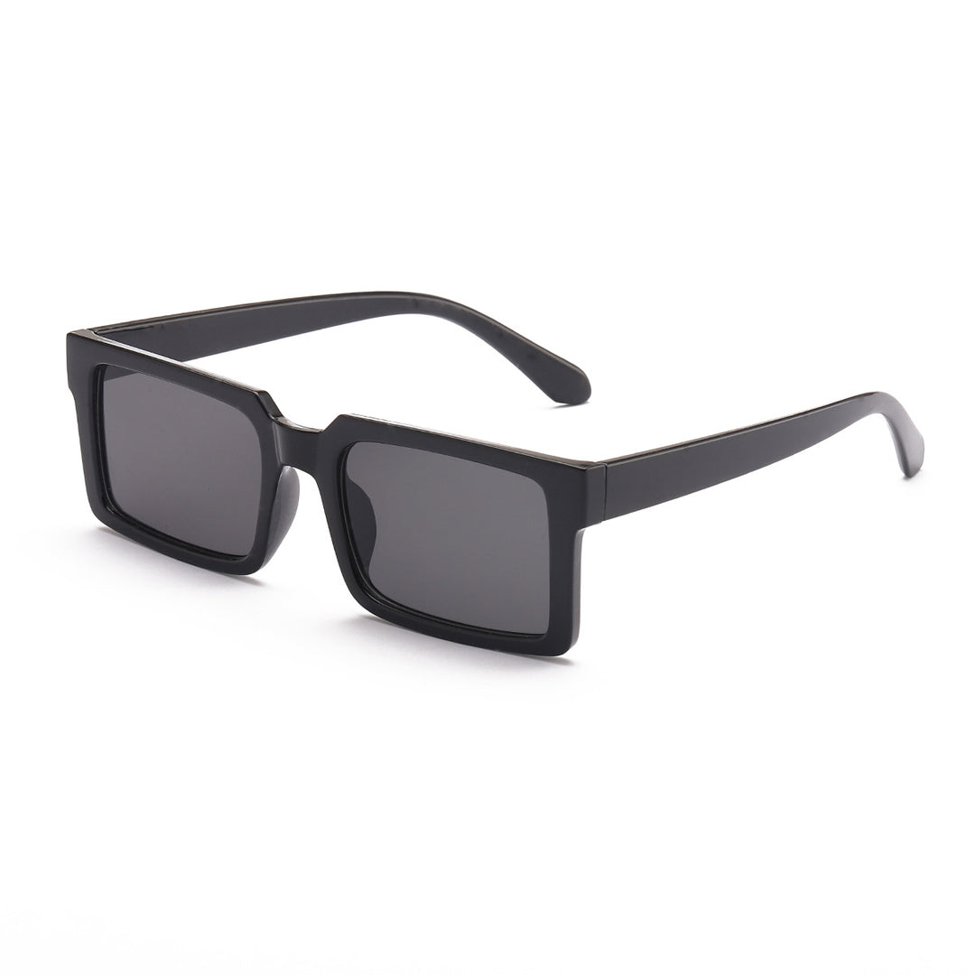Women’s fashionable rectangular sunglasses with yellow lenses Bowlift
