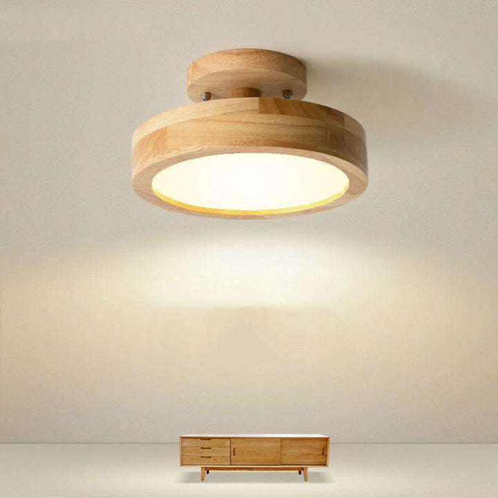 BowLift | Modern Wood LED Ceiling Light with Dimmable Function