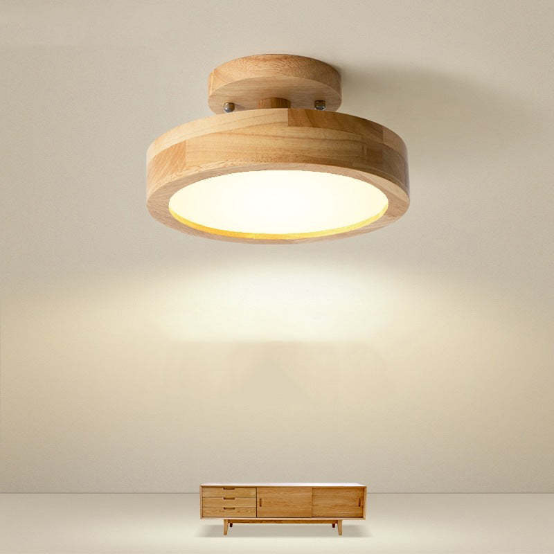 Modern LED ceiling light made of wood – Quinn ceiling lamp for living room, hallway, bedroom and dining room | Bowlift