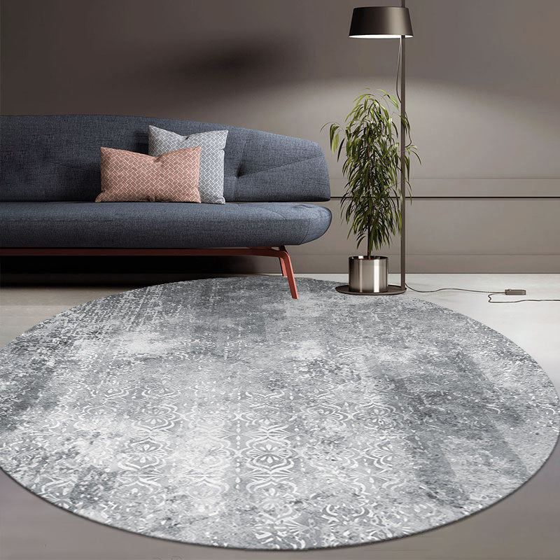 BowLift | Cozy abstract print rug multicolored polypropylene area rug non-slip backing easy care indoor rug for living room
