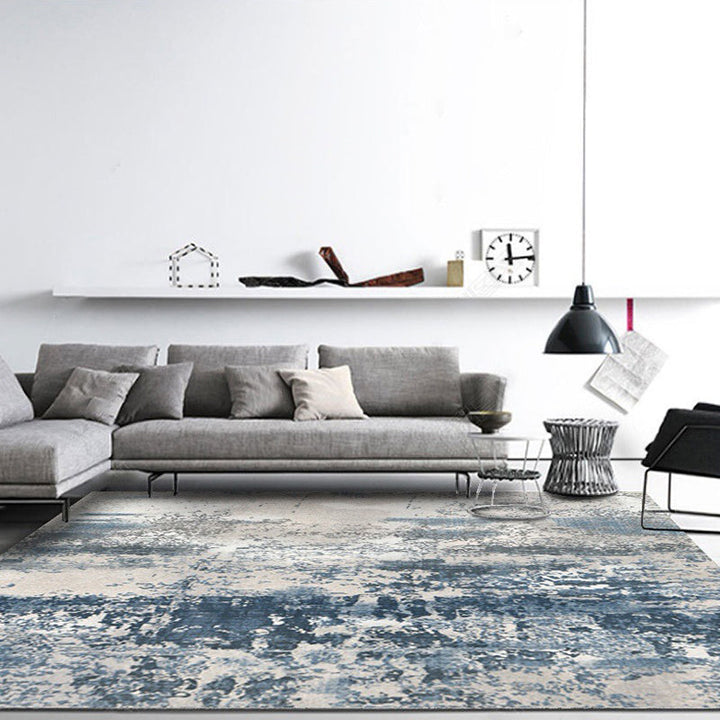 BowLift | Relaxing Living Room Rug Multicolored Abstract Printed Indoor Rug Polyester Non-Slip Rug Pet-Friendly Area Rug