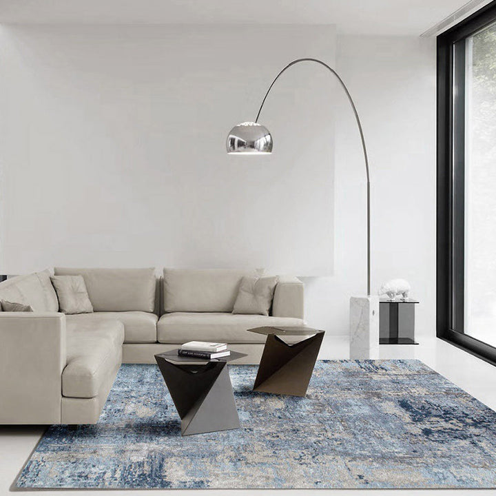 BowLift | Relaxing Living Room Rug Multicolored Abstract Printed Indoor Rug Polyester Non-Slip Rug Pet-Friendly Area Rug