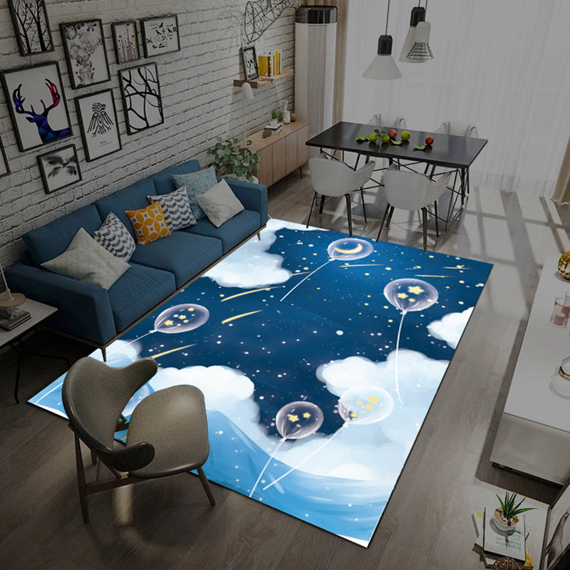 BowLift | Trendy Living Room Rug Multi-Colored Room Pattern Rug Synthetic Anti-Slip Back Pet-Friendly Rug