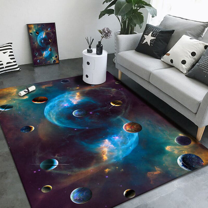 BowLift | Trendy Living Room Rug Multi-Colored Room Pattern Rug Synthetic Anti-Slip Back Pet-Friendly Rug