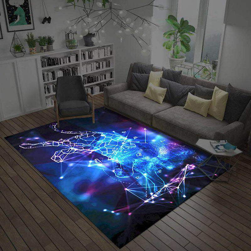 BowLift | Trendy Living Room Rug Multi-Colored Room Pattern Rug Synthetic Anti-Slip Back Pet-Friendly Rug