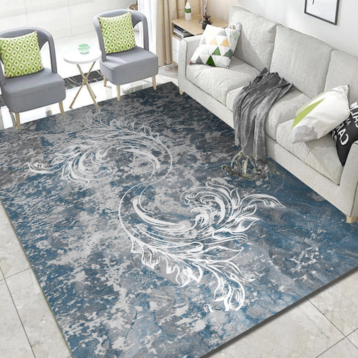 BowLift | Northern European Living Room Rug Multicolored Geometric Print Indoor Carpet Synthetic Non-Slip Backing Pet-Friendly Rug