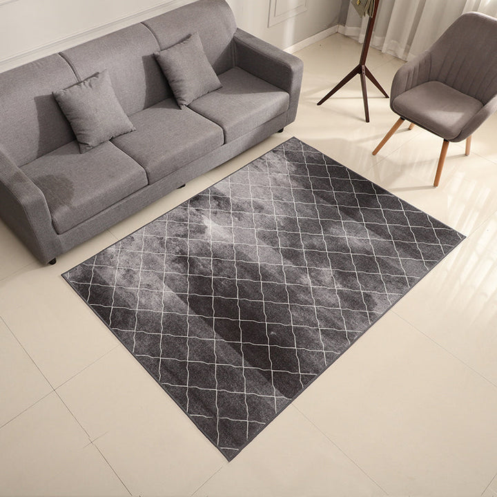 BowLift | New Living Room Rug Multicolor Geometric Print Area Rug Polyester Non-Slip Backing Easy Care Indoor Rug