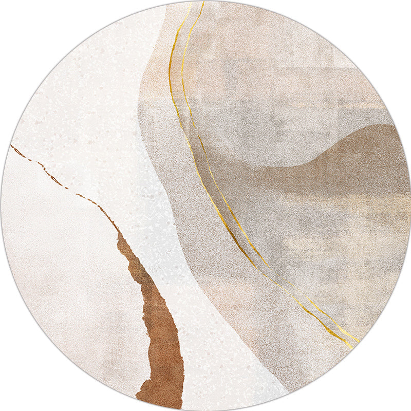 BowLift | Casual Living Room Rug Multi-Colored Abstract Printed Indoor Rug Polyester Pet-Friendly Stain-Resistant Rug