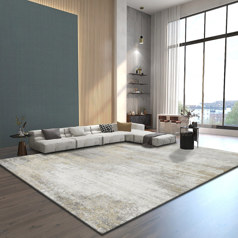 BowLift | Scandinavian Bedroom Rug Multicolor Abstract Printed Indoor Carpet Polyester Non-Slip Washable Area Rug