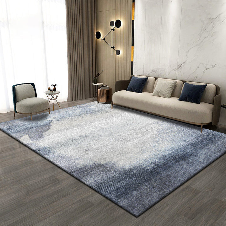 BowLift | Trendy abstract print carpet multicolored polyester indoor rug non-slip backing pet-friendly easy-to-clean area rug for the living room