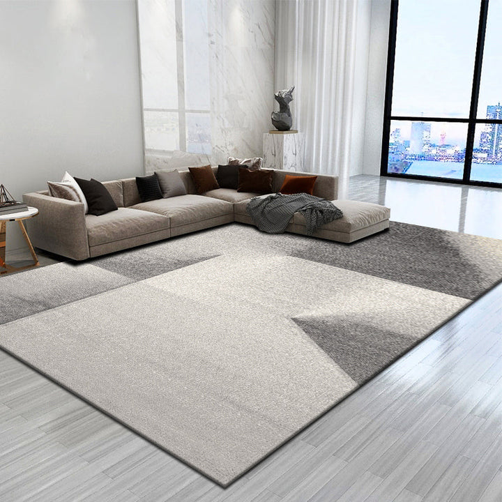 BowLift | Trendy abstract print carpet multicolored polyester indoor rug non-slip backing pet-friendly easy-to-clean area rug for the living room