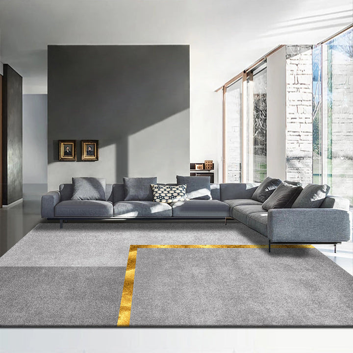BowLift | Trendy abstract print carpet multicolored polyester indoor rug non-slip backing pet-friendly easy-to-clean area rug for the living room