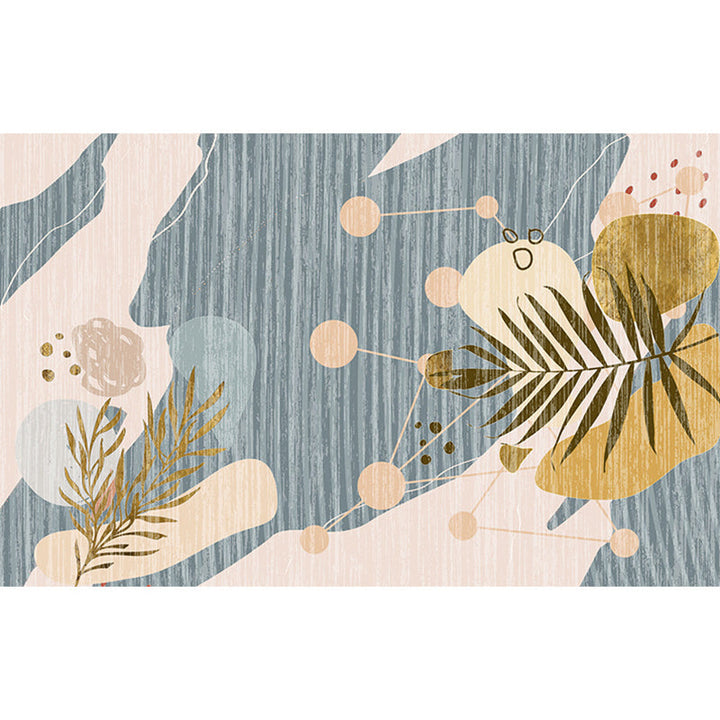 BowLift | Multicolored Scandinavian rug made of polyester hand-printed indoor rug pet-friendly easy-care area rug for the living room
