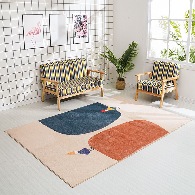 BowLift | Minimalist Decoration Mat Multiple Colors Color Block Indoor Mat Synthetic Non-Slip Underlay Easy Care Area Rug