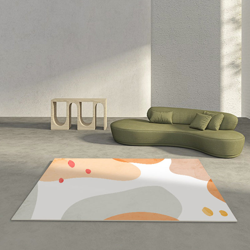 BowLift | Relaxing Color Block Rug Multicolor PVC Indoor Rug Non-Slip Back Stain-Resistant Area Rug for Room