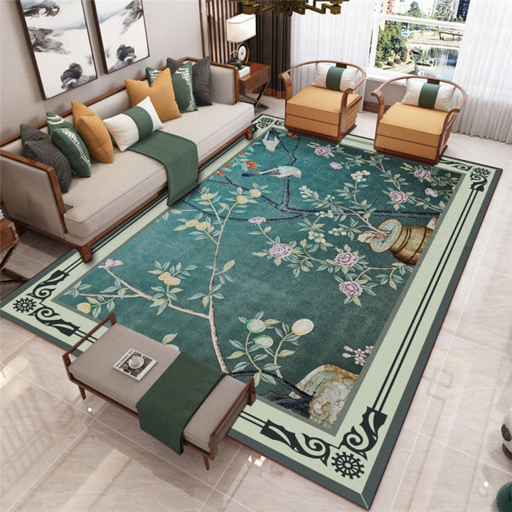 BowLift | Modern Living Room Carpet Multicolor Flower Print Indoor Rug Polypropylene Pet-Friendly Washable Rug