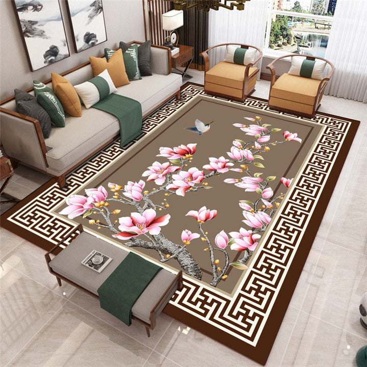 BowLift | Modern Living Room Carpet Multicolor Flower Print Indoor Rug Polypropylene Pet-Friendly Washable Rug