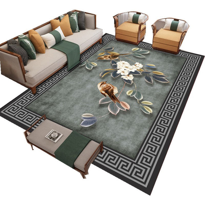 BowLift | Modern Living Room Carpet Multicolor Flower Print Indoor Rug Polypropylene Pet-Friendly Washable Rug