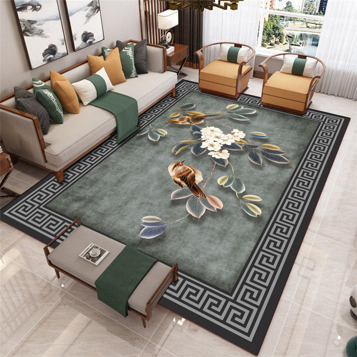 BowLift | Modern Living Room Carpet Multicolor Flower Print Indoor Rug Polypropylene Pet-Friendly Washable Rug