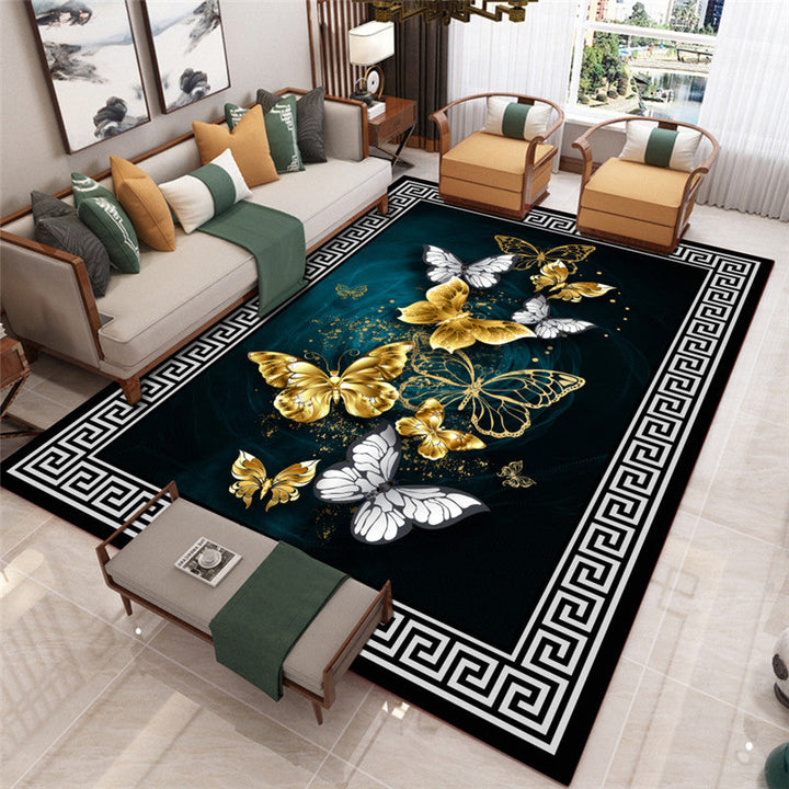 BowLift | Modern Living Room Carpet Multicolor Flower Print Indoor Rug Polypropylene Pet-Friendly Washable Rug