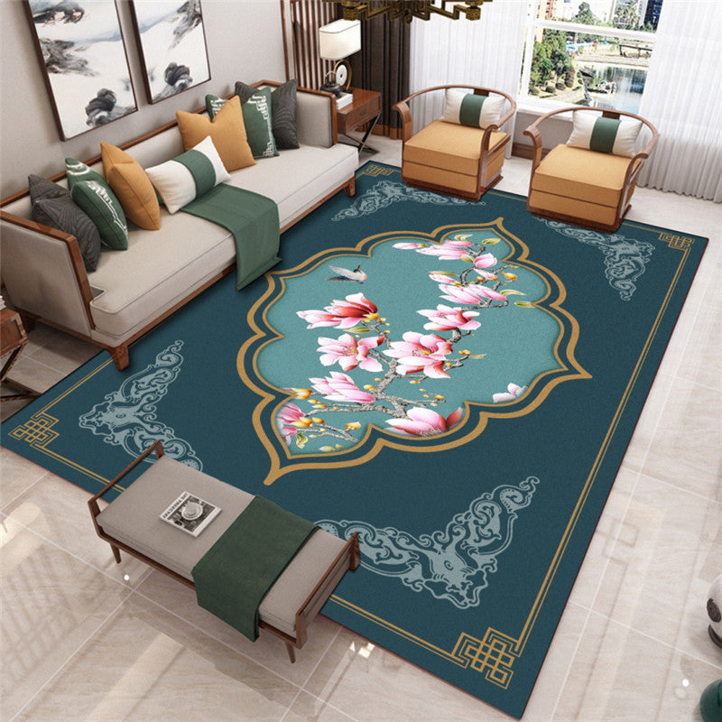 BowLift | Modern Living Room Carpet Multicolor Flower Print Indoor Rug Polypropylene Pet-Friendly Washable Rug