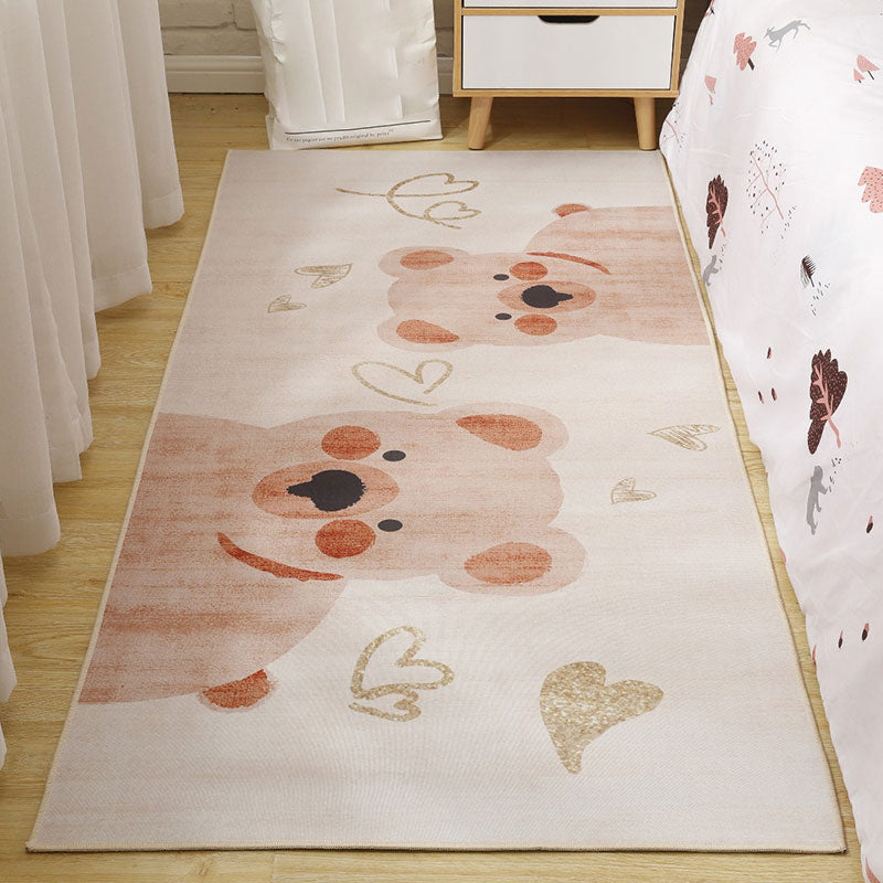 BowLift | Cute Cartoon Pattern Carpet Multicolor Polypropylene Indoor Carpet Non-Slip Easy to Care Area Rug for Kids Room