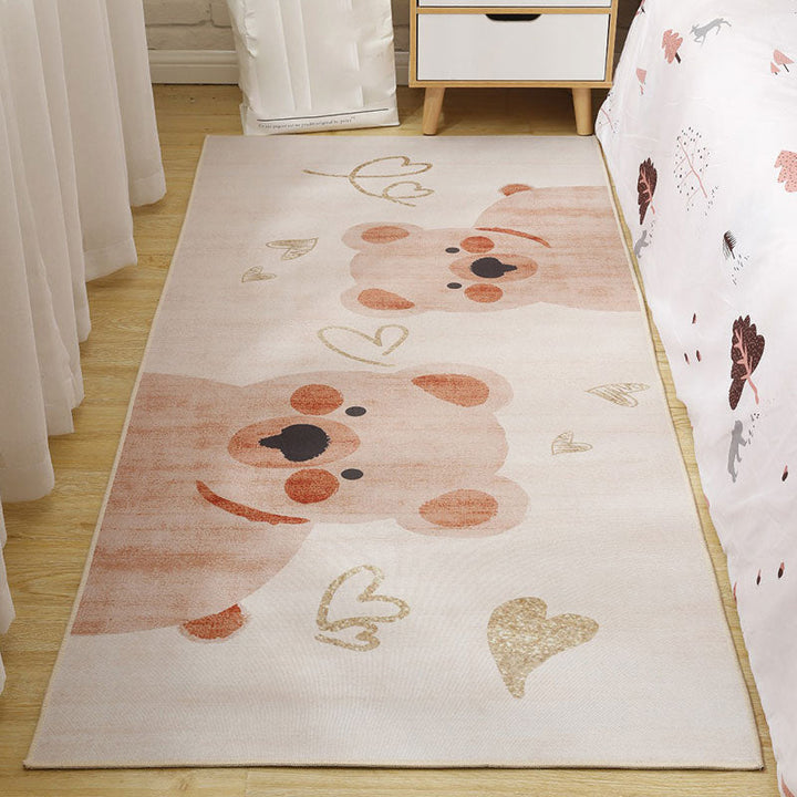 BowLift | Cute Cartoon Pattern Carpet Multicolor Polypropylene Indoor Carpet Non-Slip Easy to Care Area Rug for Kids Room