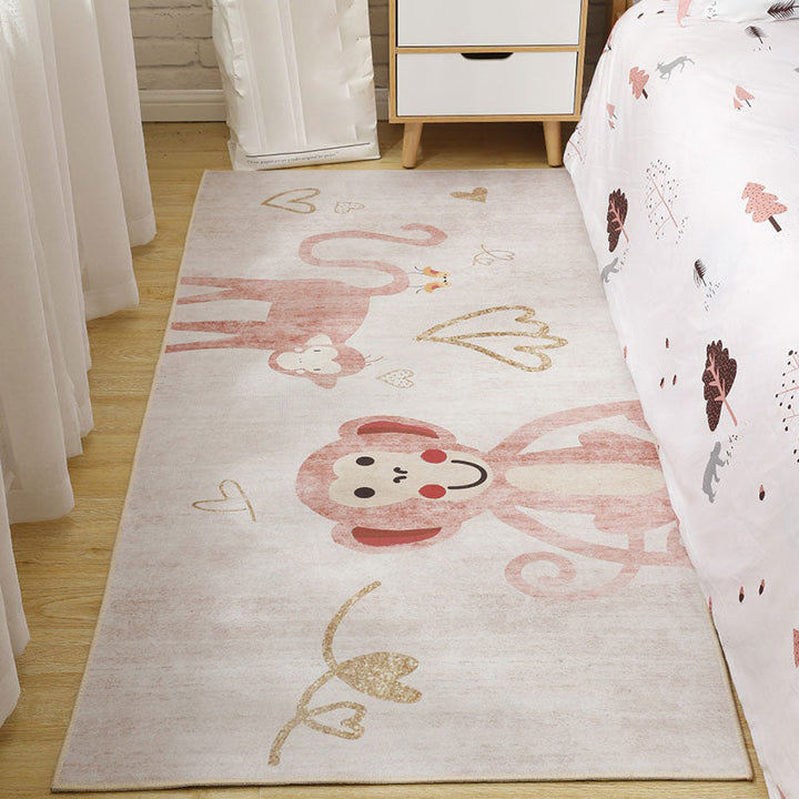 BowLift | Cute Cartoon Pattern Carpet Multicolor Polypropylene Indoor Carpet Non-Slip Easy to Care Area Rug for Kids Room