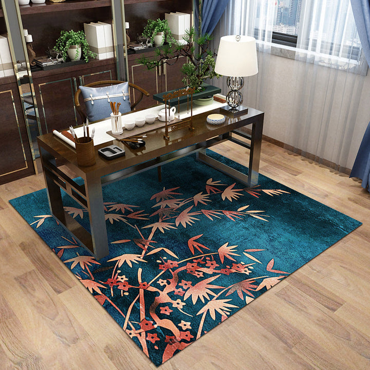 BowLift | Multi-Color Pattern Rug Polypropylene Asia Indoor Rug Non-Slip Back Stain-Resistant Area Rug for Living Room