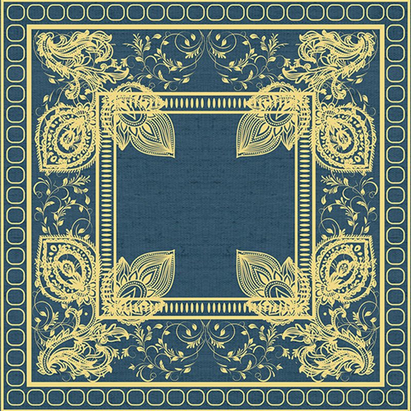 BowLift | Multi-Color Pattern Rug Polypropylene Asia Indoor Rug Non-Slip Back Stain-Resistant Area Rug for Living Room