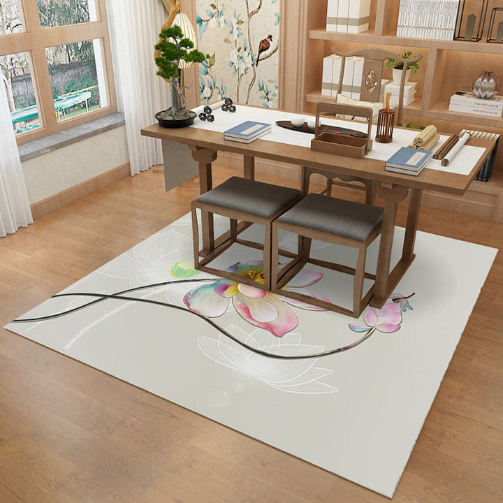 BowLift | Multi-Color Pattern Rug Polypropylene Asia Indoor Rug Non-Slip Back Stain-Resistant Area Rug for Living Room