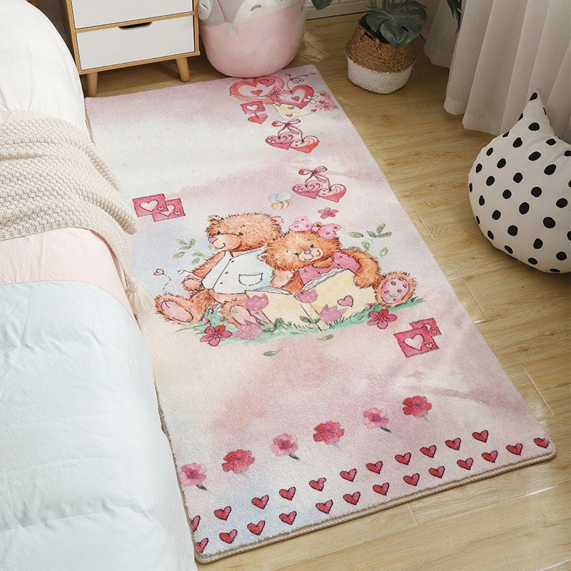 BowLift | Beautiful Bedroom Rug Multicolor Cartoon Pattern Indoor Rug Synthetic Non-Slip Stain-Resistant Rug