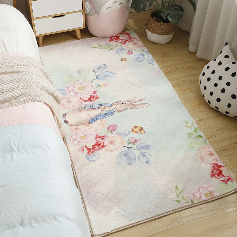 BowLift | Beautiful Bedroom Rug Multicolor Cartoon Pattern Indoor Rug Synthetic Non-Slip Stain-Resistant Rug