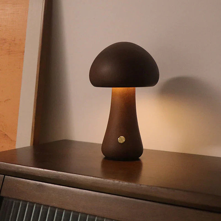 Atmospheric Wooden LED Night Light Bowlift