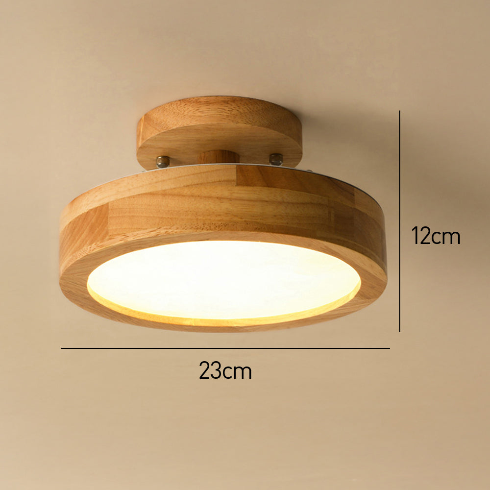 BowLift | Ceiling Light Wooden LED Flush Mount Fixture